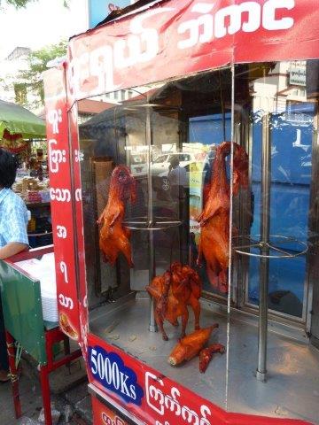 Entenverkaufsstand in Yangon